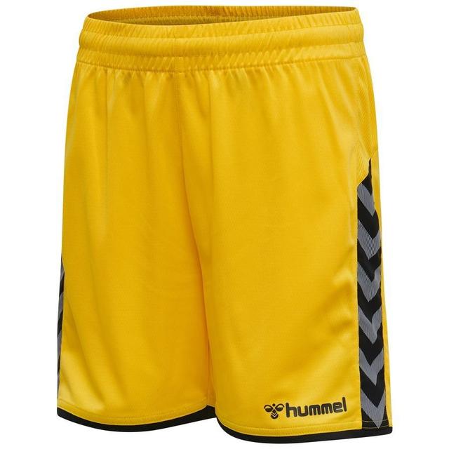 Hummel Shorts Authentic Poly - Yellow/black Kids, size 116 cm on Productcaster.