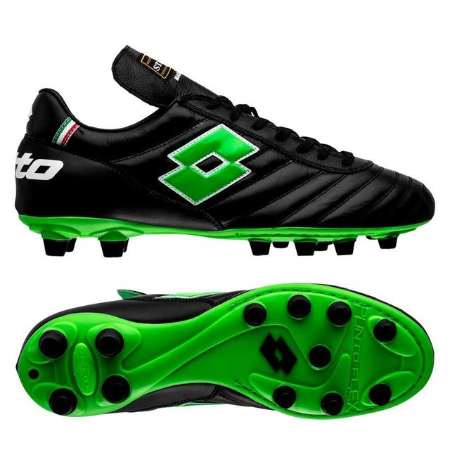 Lotto Stadio Og Fg - Black/spring Green, size 38 on Productcaster.