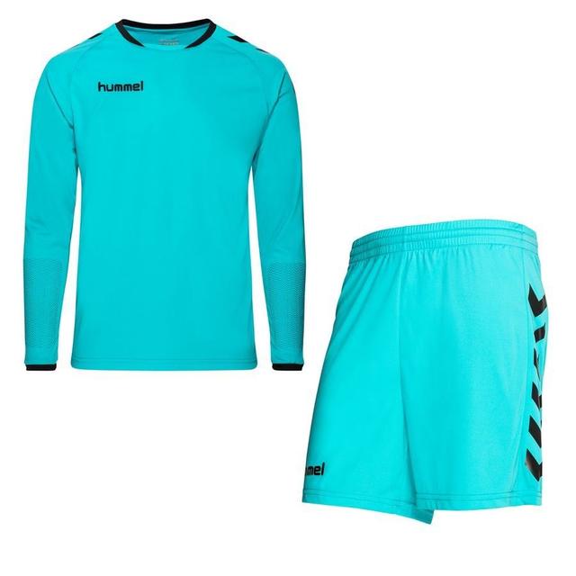 Hummel Goalkeepers Kit Core - Scuba Blue/black, size Small on Productcaster.