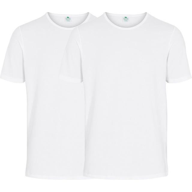 Dovre Organic T-shirt 2-pack - White, size Large on Productcaster.