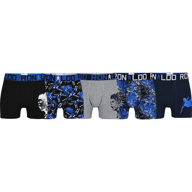 Cr7 Trunks 5-pack - Black/blue/grey Kids - , size 4-6 years on Productcaster.