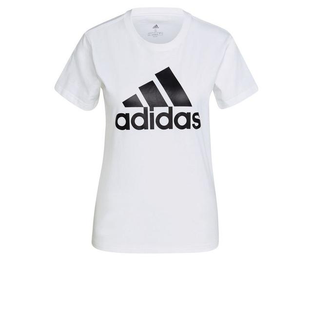 adidas T-Shirt Essentials Big Logo - Weiß/Schwarz Damen, Größe Medium on Productcaster.