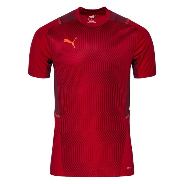 PUMA Playershirt Teamcup - Chili Pepper/cordovan/red Blast, size Small on Productcaster.