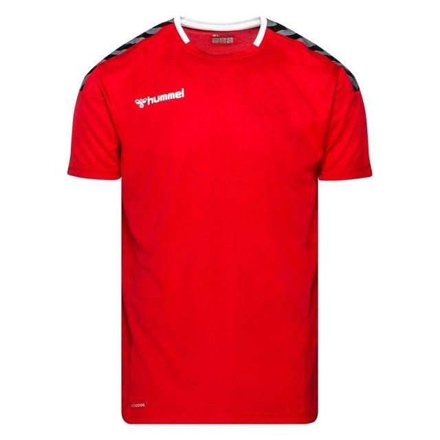 Hummel Playershirt Authentic Poly - True Red/white, size X-Large on Productcaster.