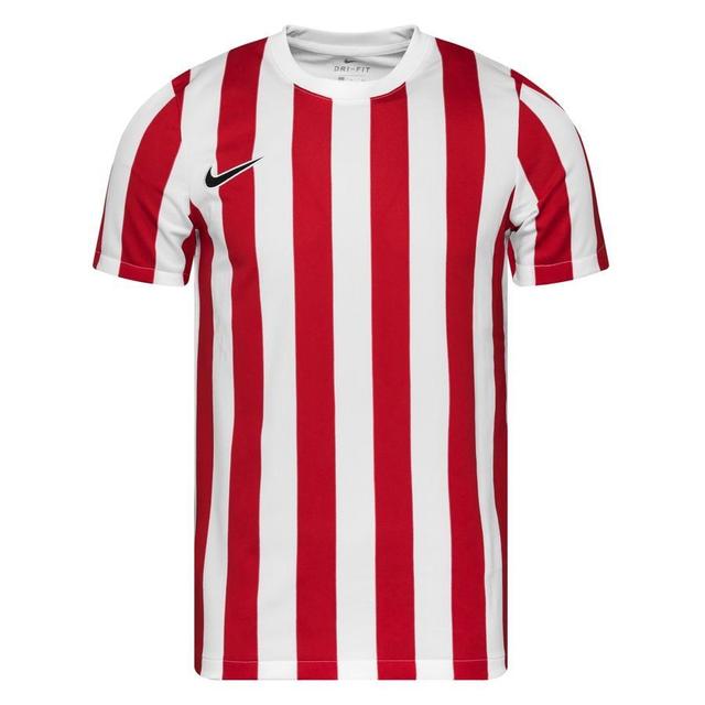 Nike Playershirt Df Striped Division Iv - White/university Red/black, size X-Large on Productcaster.