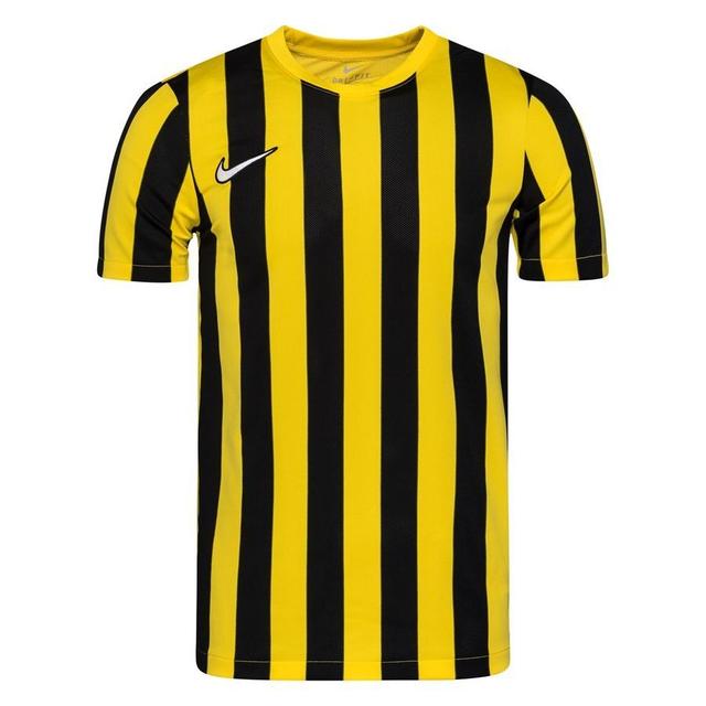 Nike Playershirt Df Striped Division Iv - Tour Yellow/black/white, size X-Large on Productcaster.