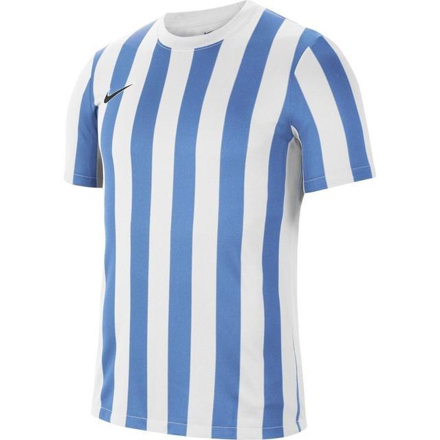 Nike Playershirt Df Striped Division Iv - White/university Blue/black Kids, size L: 147-158 cm on Productcaster.