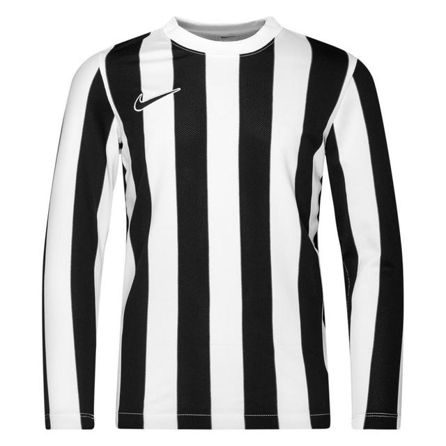 Nike Playershirt Dri-fit Striped Division Iv - White/black Long Sleeves Kids, size XL: 158-170 cm on Productcaster.