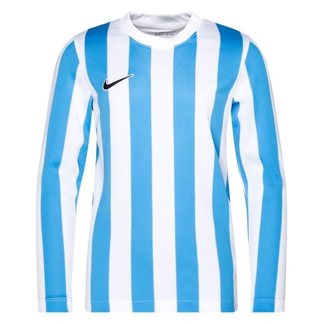 Nike Playershirt Dri-fit Striped Division Iv - White/university Blue/black Long Sleeves Kids, size XL: 158-170 cm on Productcaster.