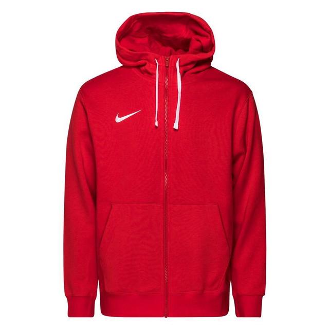 Nike Hettegenser Fleece FZ Park 20 - Rød/Hvit, størrelse Large on Productcaster.