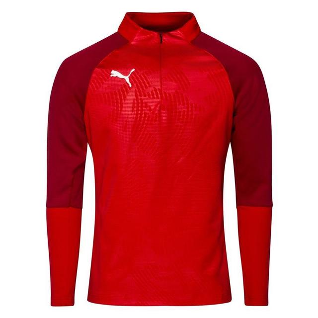 PUMA Training Shirt Cup 1/4 Zip Core - PUMA Red/chili Pepper, size X-Small on Productcaster.