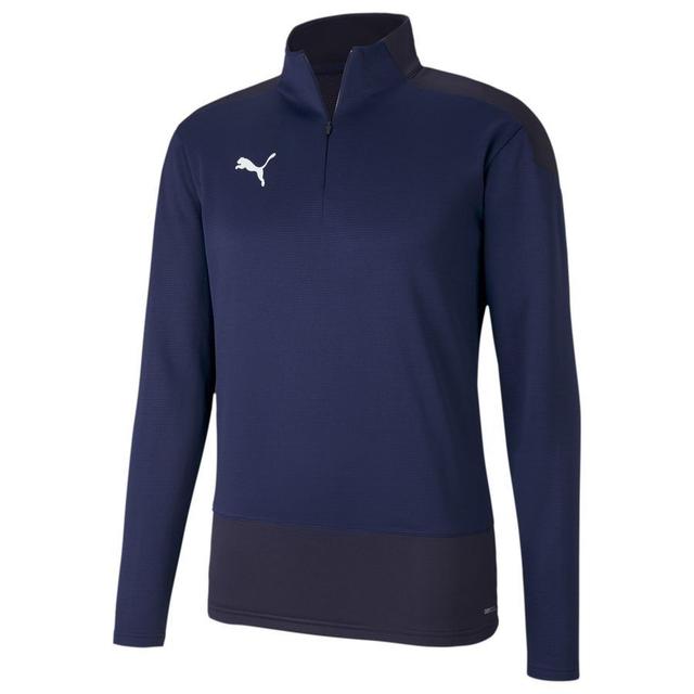 PUMA Training Shirt Teamgoal 23 1/4 Zip - Peacoat, size Medium on Productcaster.