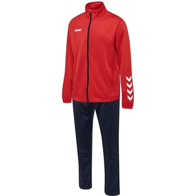 Hummel Promo Tracksuit - Red/navy, size Medium on Productcaster.