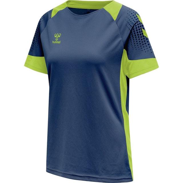 Hummel Lead Playershirt - Navy/green Woman, size Small on Productcaster.