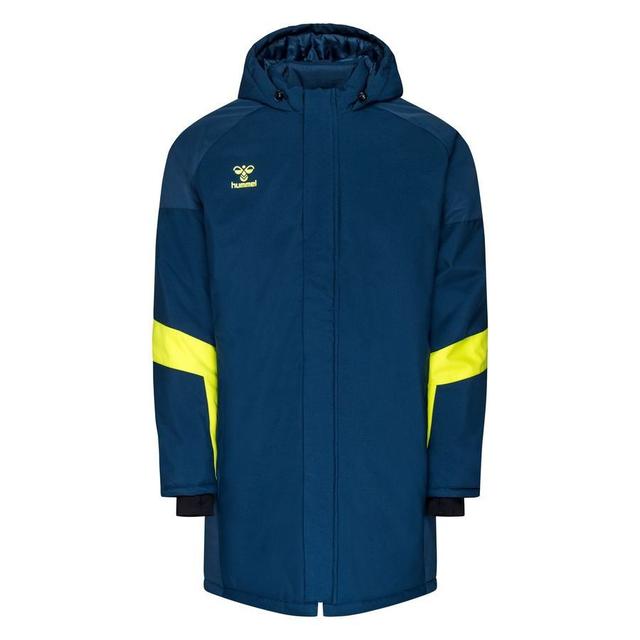 Hummel Lead Coach Jas - Navy/groen, maat Large on Productcaster.