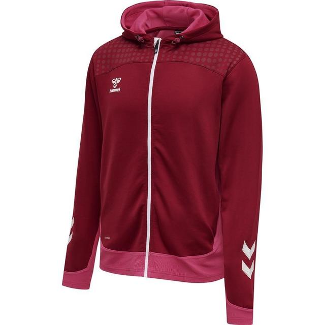 Hummel Lead Hoodie Fz - Red/pink, size X-Large on Productcaster.