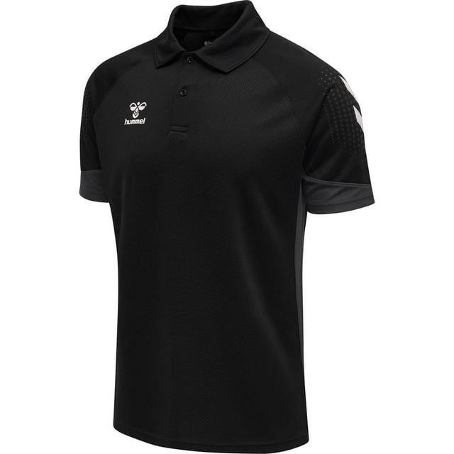 Hummel Lead Polo - Black, size ['Medium'] on Productcaster.