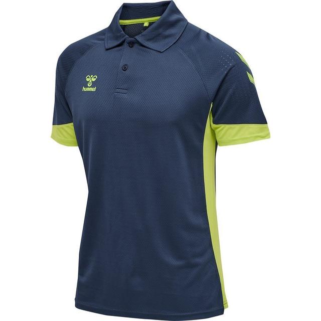 Hummel Lead Polo - Navy/green, size Medium on Productcaster.