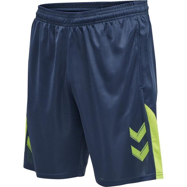 Hummel Lead Coach Shorts - Navy/green, size Small on Productcaster.