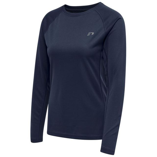 WOMEN'S CORE RUNNING T-SHIRT L/S BLACK IRIS - , size X-Small on Productcaster.