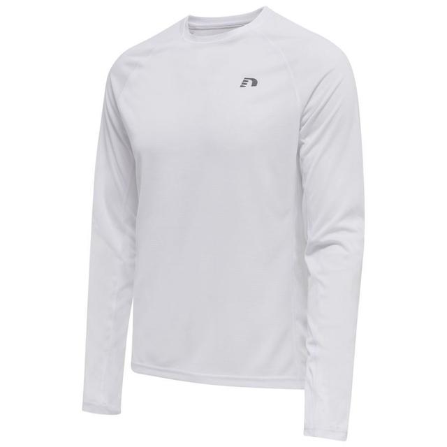 MEN'S CORE RUNNING T-SHIRT L/S WHITE - , size X-Large on Productcaster.