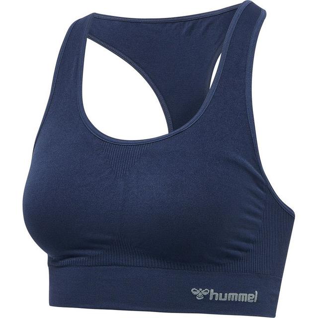 Hummel Tif Seamless Sports Bra - Navy Women, size Large on Productcaster.