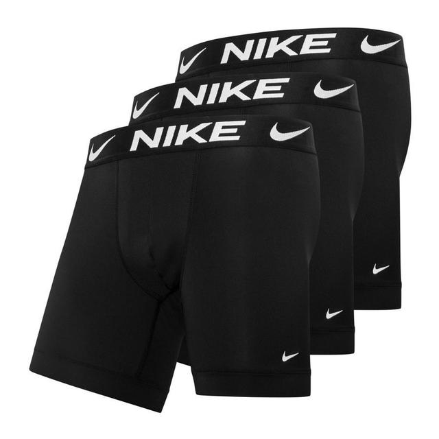 Nike Boxer Shorts Essential Micro 3-pack - Black/white, size Large on Productcaster.