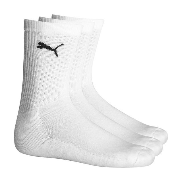 PUMA Socks Crew Sport 3-pack - White/black Kids, size 35-38 on Productcaster.