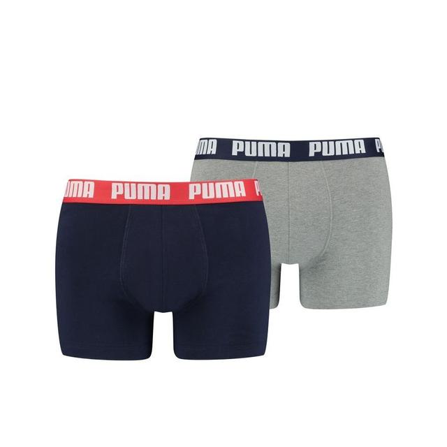 PUMA Boxer Shorts Basic 2-pack - Blue/grey, size Medium on Productcaster.