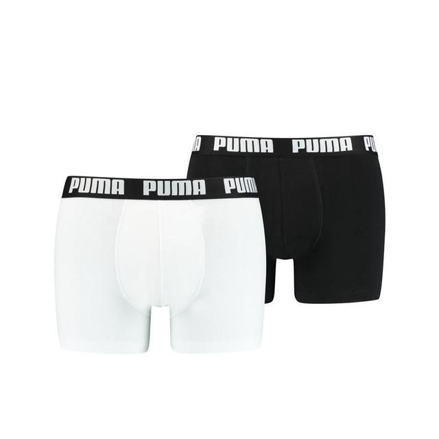 PUMA Boxer Shorts Basic 2-pack - White/black, size Medium on Productcaster.