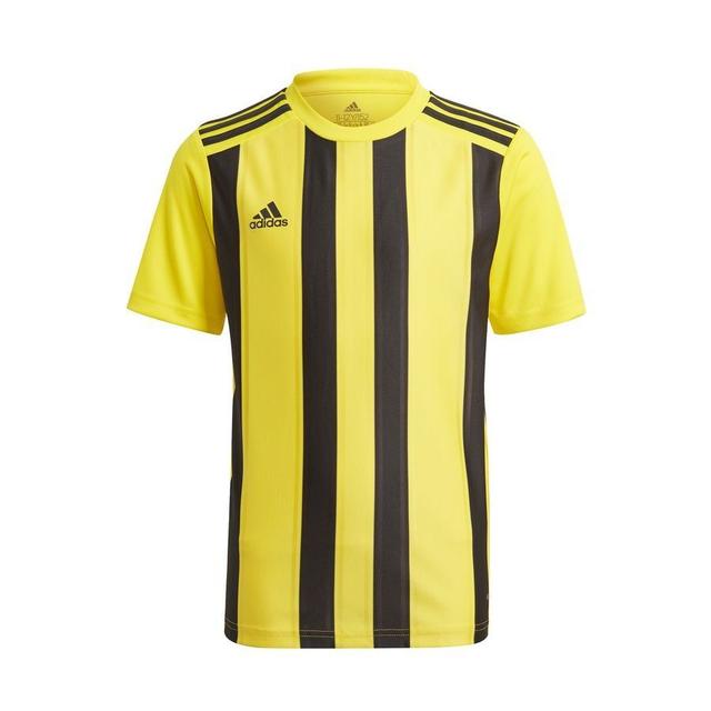 adidas Playershirt Striped 21 - Team Yellow/black Kids, size 176 cm on Productcaster.