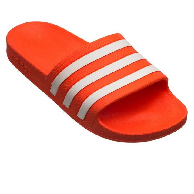 adidas Badelatschen adilette - Rot/Weiß, Größe 44½ on Productcaster.