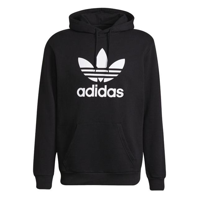 adidas Originals Hoodie Trefoil - Schwarz/Weiß, Größe X-Small on Productcaster.