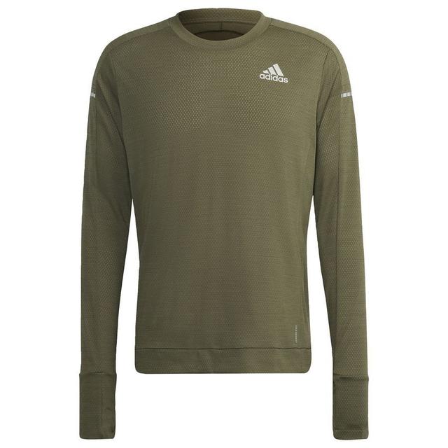 adidas Running Shirt Cooler - Green, size Large on Productcaster.