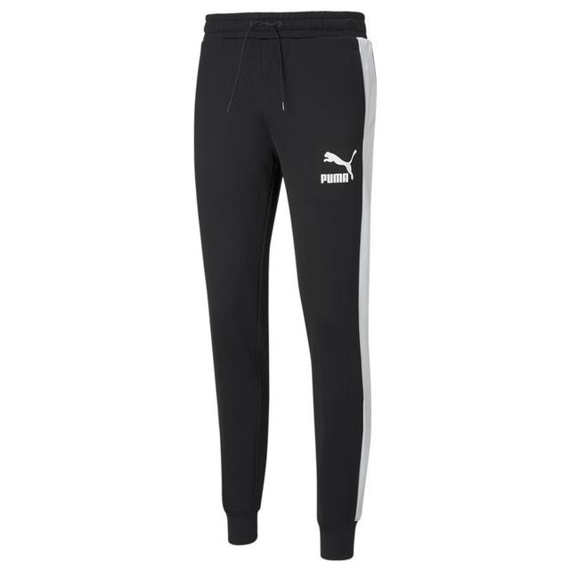 PUMA Sweatpants Iconic T7 - PUMA Black/PUMA White, size 3XL on Productcaster.