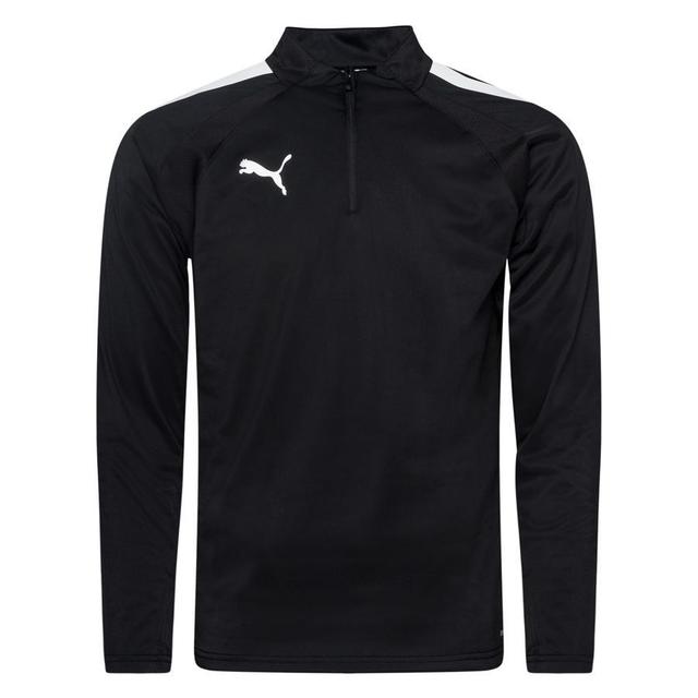 PUMA Training Shirt Teamliga 1/4 Zip - Black/white, size Medium on Productcaster.