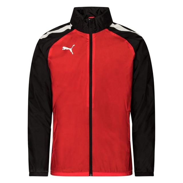 PUMA Jacket Teamliga All Weather - Black/white, size Medium on Productcaster.