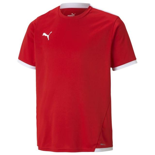 PUMA Maillot Teamliga - Rouge/blanc Enfant, pointure XL/176 cm on Productcaster.