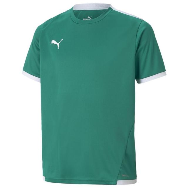 PUMA Playershirt Teamliga - Pepper Green/white Kids, size XS/128 cm on Productcaster.