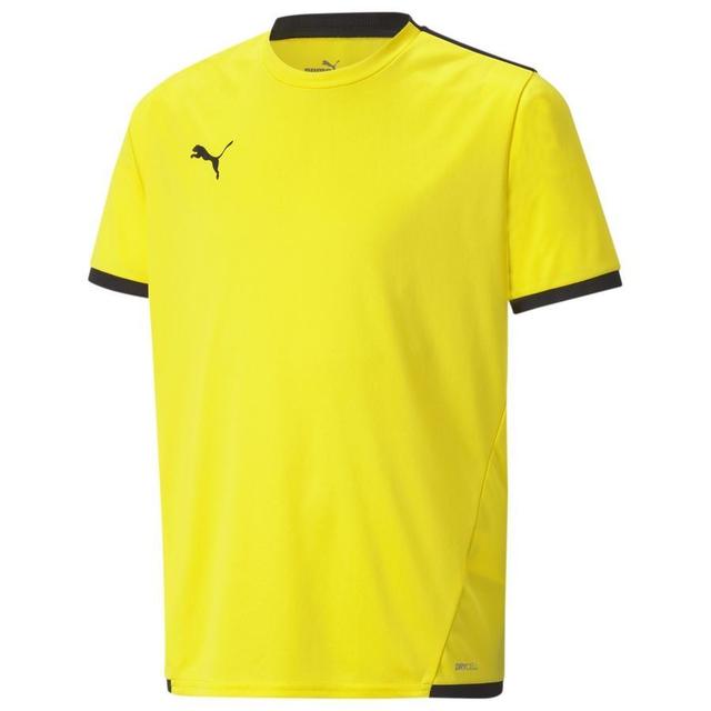 PUMA Playershirt Teamliga - Cyber Yellow/PUMA Black Kids, size L/164 cm on Productcaster.