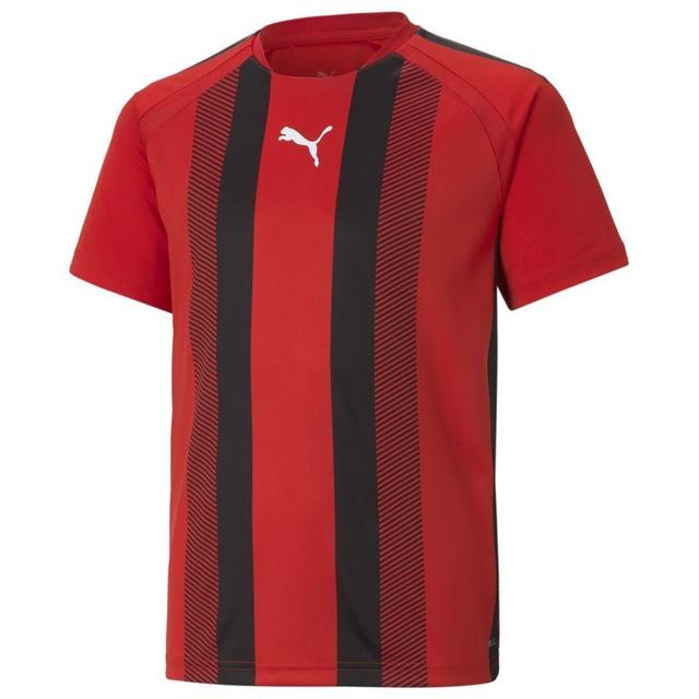 Teamliga Striped Jersey Jr PUMA Red-PUMA Black-PUMA White, size ['L/164 cm'] on Productcaster.