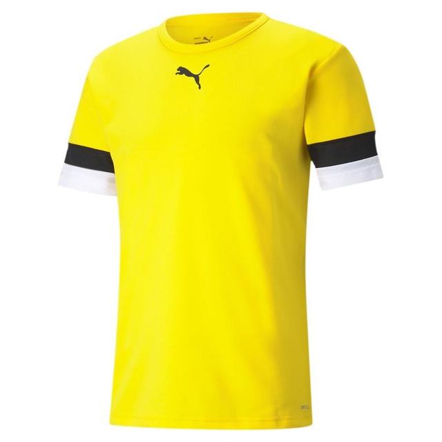 PUMA Playershirt Teamrise - Cyber Yellow/black/white, size X-Large on Productcaster.