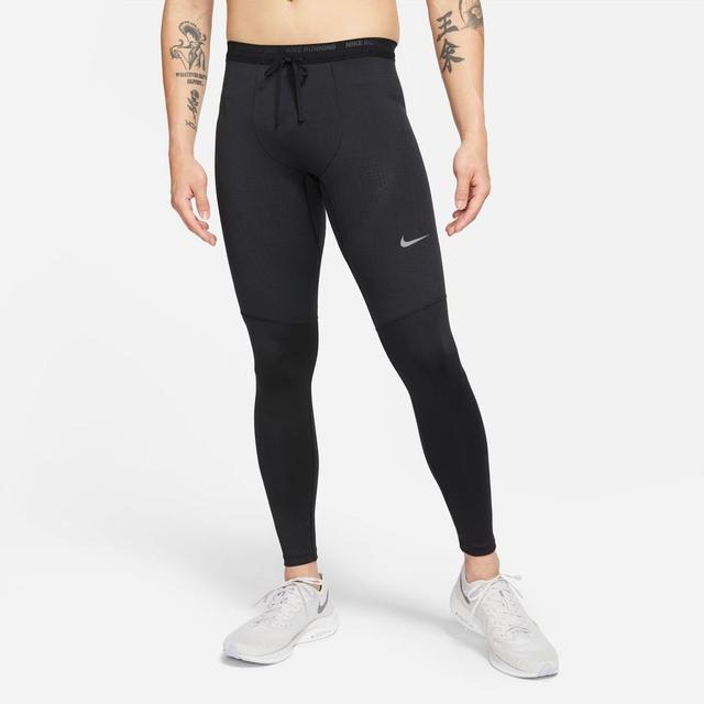 Nike Running Tights Dri-fit Phenom - Black/reflect Silver, size XX-Large on Productcaster.