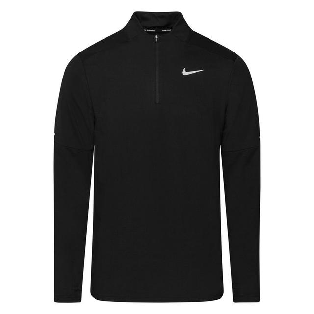 Nike Running Shirt 1/2 Zip Dri-fit Element - Black/reflect Silver, size XX-Large on Productcaster.