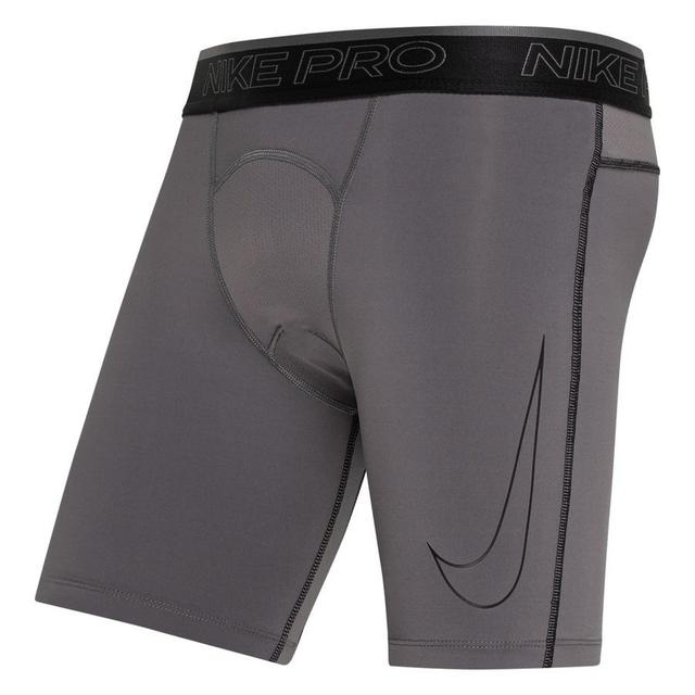 Nike Pro Compression Shorts Dri-fit - Iron Grey/black, size Small on Productcaster.