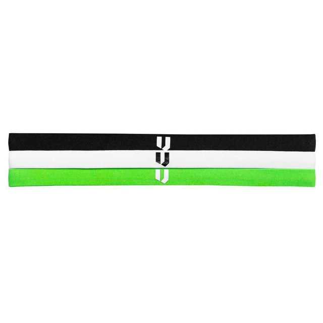 Unisport Hairband 3-pack - Green/white/black, size One Size on Productcaster.