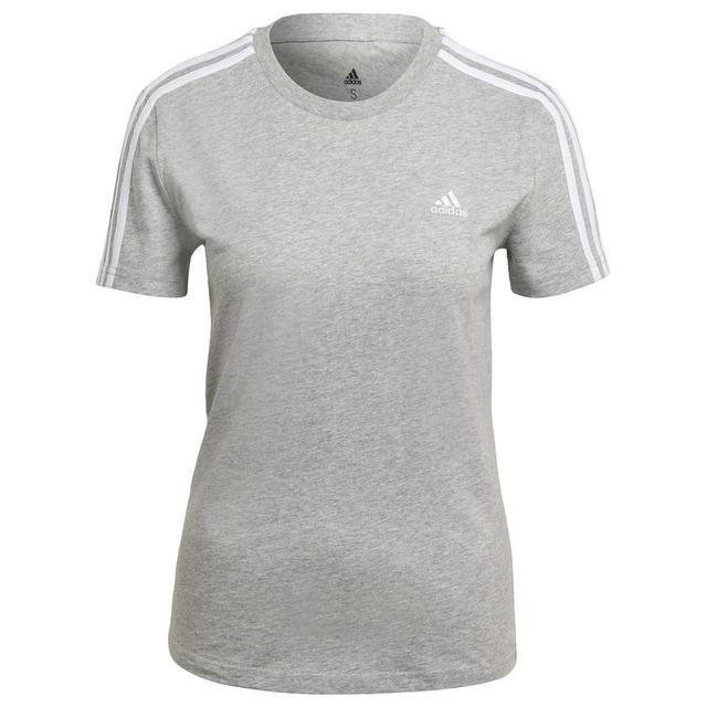 adidas Loungewear Essentials Slim 3-streifen T-shirt, Größe Large on Productcaster.