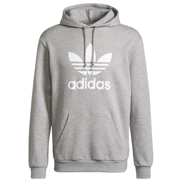 adidas Originals Hoodie Trefoil - Grey/white, size X-Large on Productcaster.