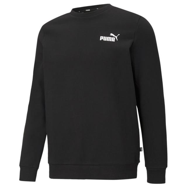 PUMA Sweatshirt Essentials Small Logo Crew Fleece - Black, size Large on Productcaster.