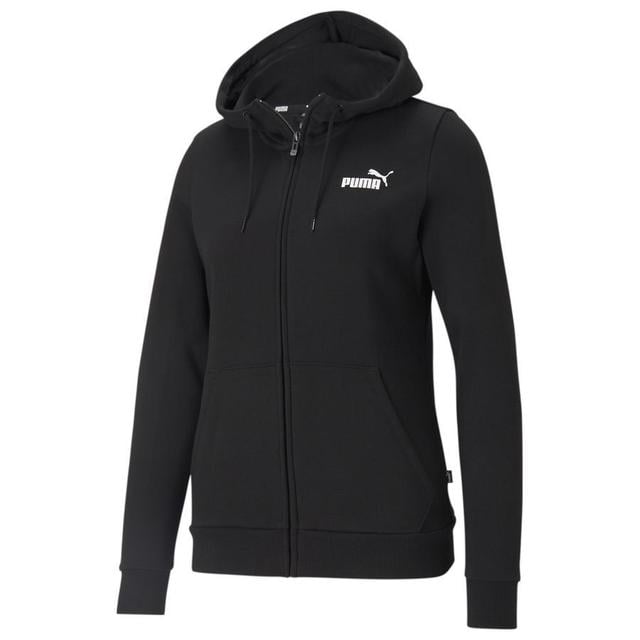 Ess Small Logo Full-zip Hoodie Fl PUMA Black, size Medium on Productcaster.